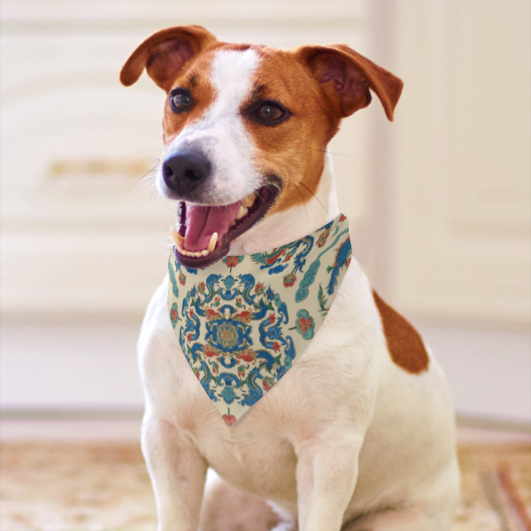 Pet Scarf with Classic Chinese Imperial Porcelain Pattern