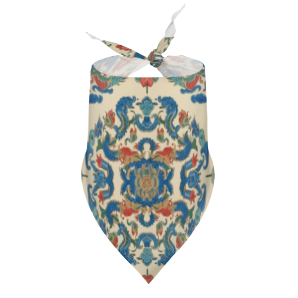 Pet Scarf with Classic Chinese Imperial Porcelain Pattern